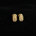 Aretes Medallita Oro 18k