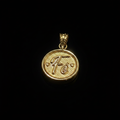 Dije Medallita FC Oro 18k fondo negro