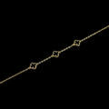 Pulsera Tréboles Negros Oro 18k - Marias Joyeria 18k